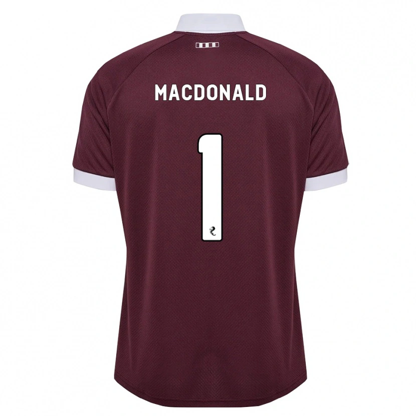Danxen Dames Jamie Macdonald #1 Bordeauxrood Wit Thuisshirt Thuistenue 2026/27 T-Shirt