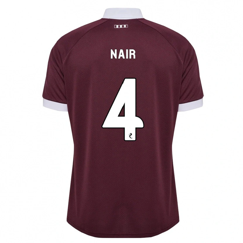 Danxen Dames Kenzi Nair #4 Bordeauxrood Wit Thuisshirt Thuistenue 2026/27 T-Shirt