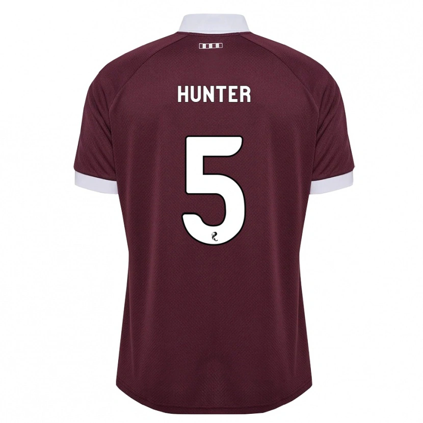 Danxen Dames Georgia Hunter #5 Bordeauxrood Wit Thuisshirt Thuistenue 2026/27 T-Shirt
