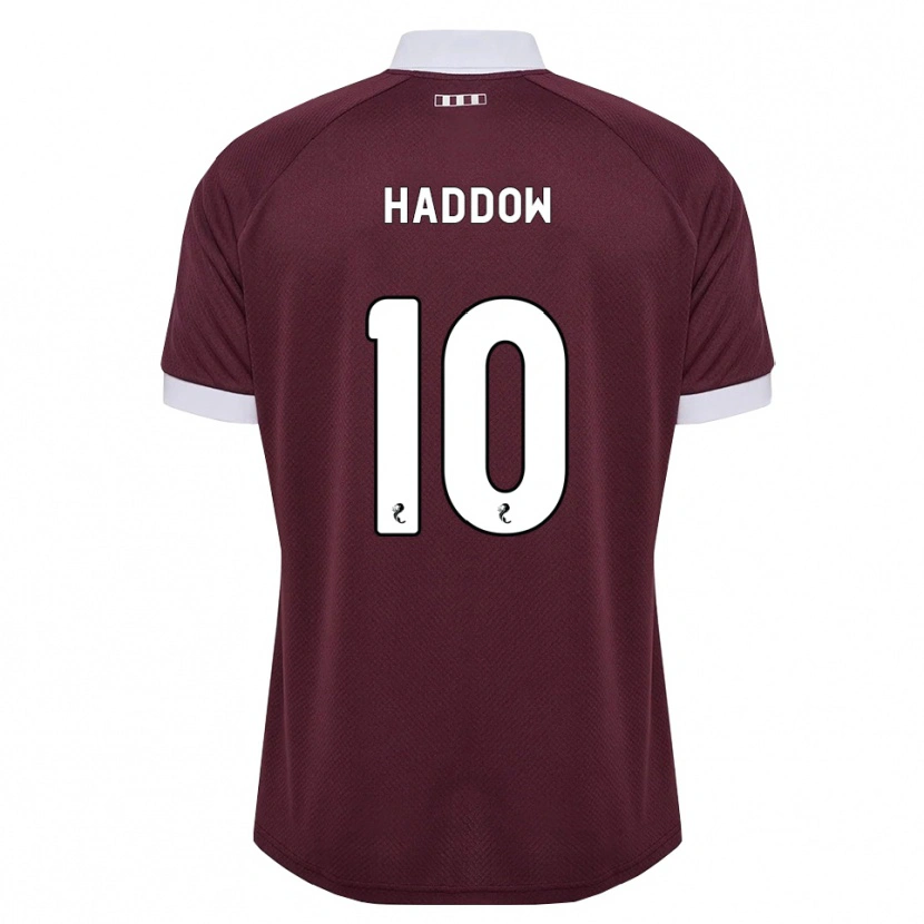 Danxen Dames Aiden Haddow #10 Bordeauxrood Wit Thuisshirt Thuistenue 2026/27 T-Shirt