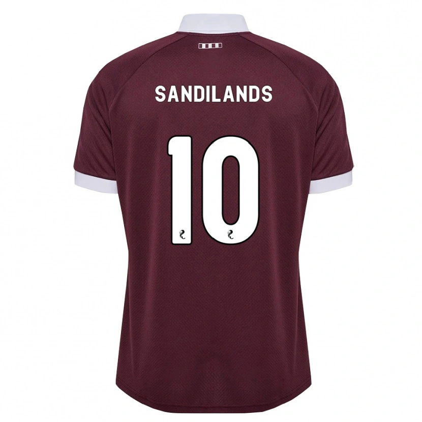 Danxen Dames Callum Sandilands #10 Bordeauxrood Wit Thuisshirt Thuistenue 2026/27 T-Shirt