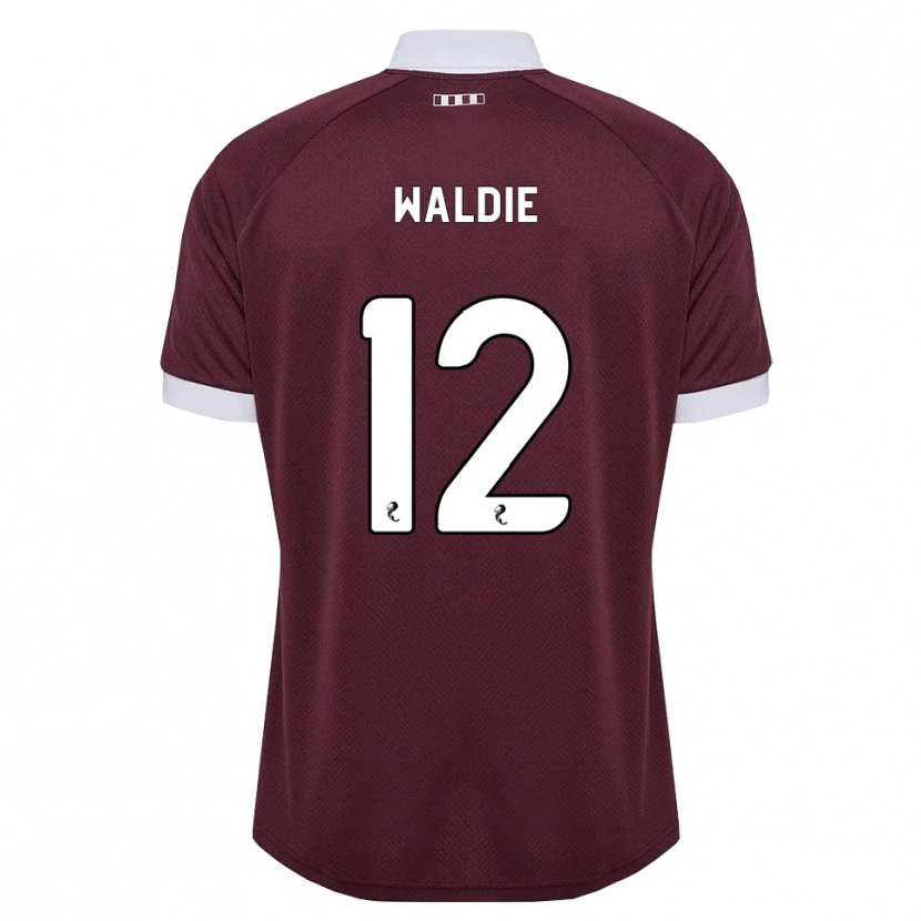 Danxen Dames Lizzie Waldie #12 Bordeauxrood Wit Thuisshirt Thuistenue 2026/27 T-Shirt