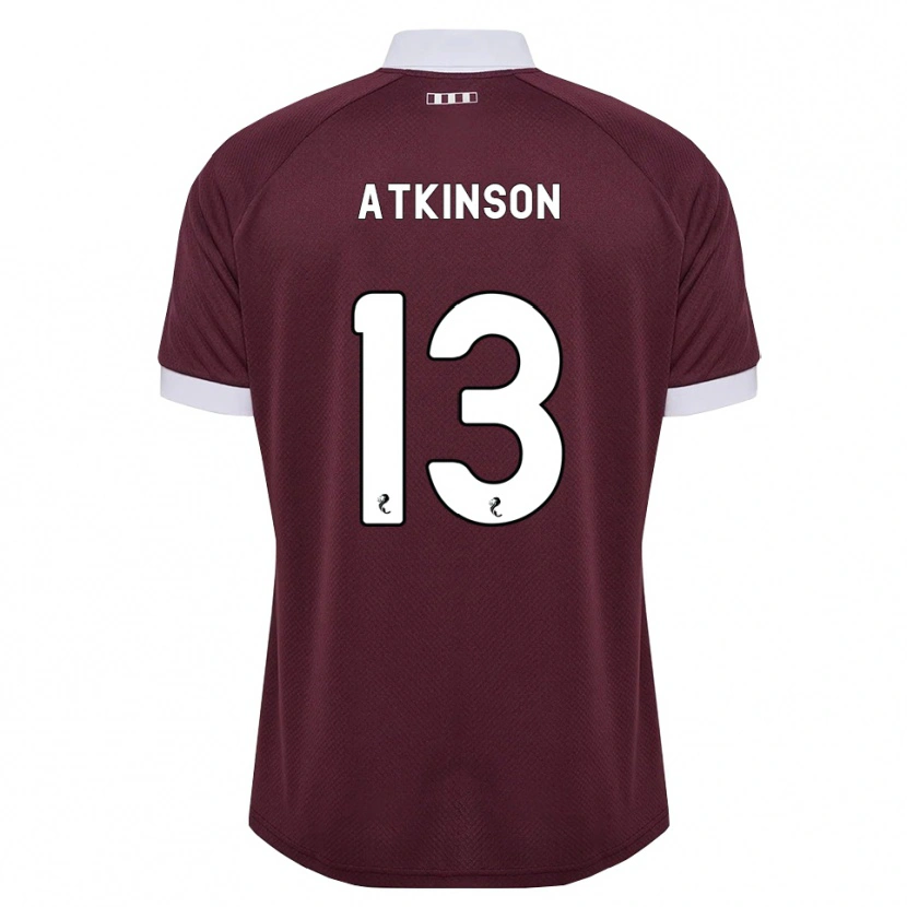 Danxen Dames Nathaniel Atkinson #13 Bordeauxrood Wit Thuisshirt Thuistenue 2026/27 T-Shirt