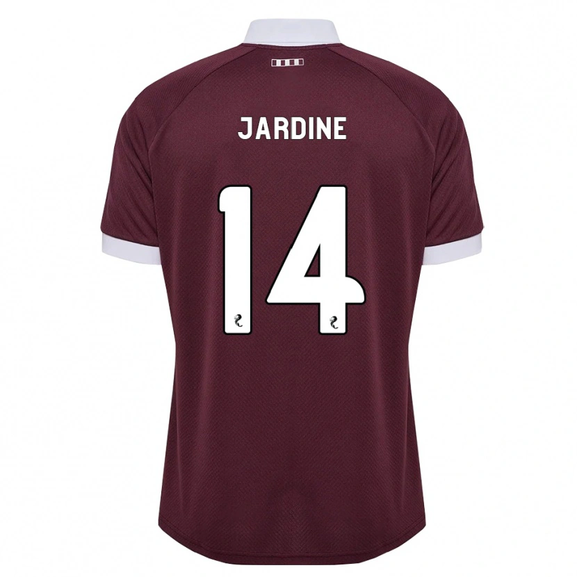 Danxen Dames Kayla Jardine #14 Bordeauxrood Wit Thuisshirt Thuistenue 2026/27 T-Shirt