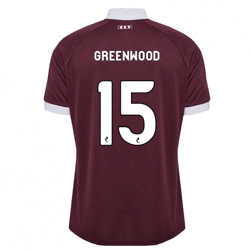 Danxen Dames Brodie Greenwood #15 Bordeauxrood Wit Thuisshirt Thuistenue 2026/27 T-Shirt