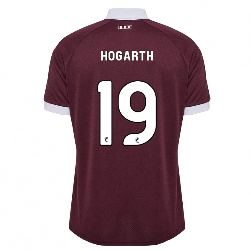 Danxen Dames Taylor Hogarth #19 Bordeauxrood Wit Thuisshirt Thuistenue 2026/27 T-Shirt