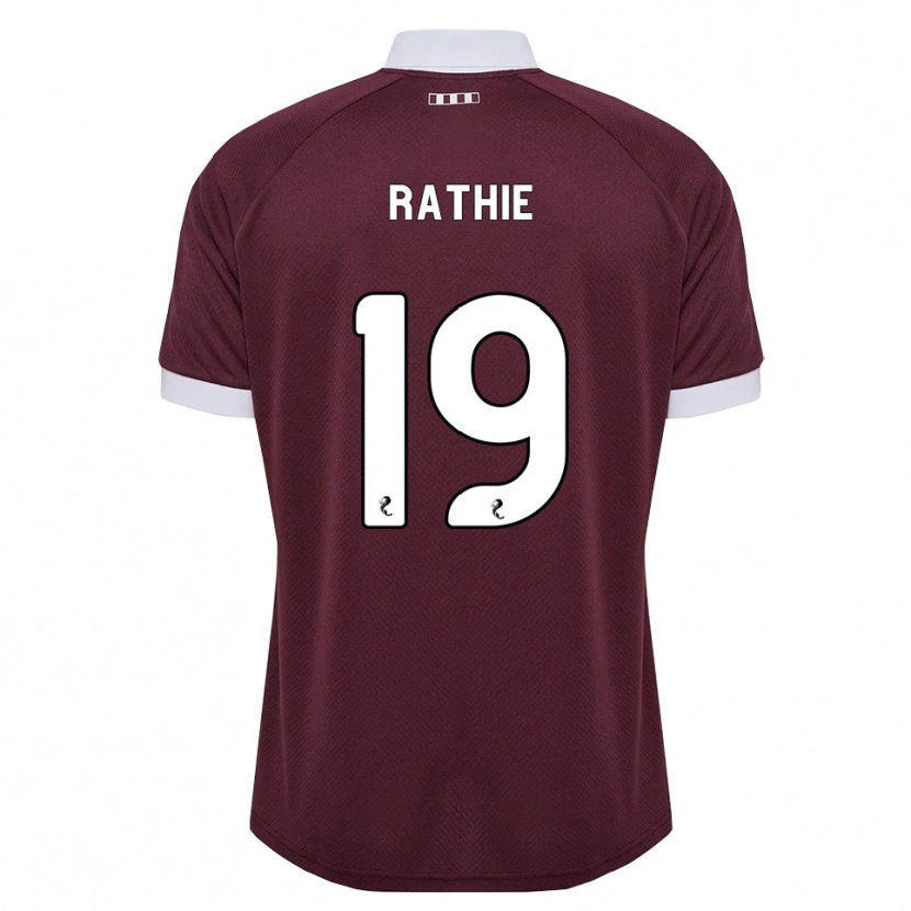 Danxen Dames Luke Rathie #19 Bordeauxrood Wit Thuisshirt Thuistenue 2026/27 T-Shirt