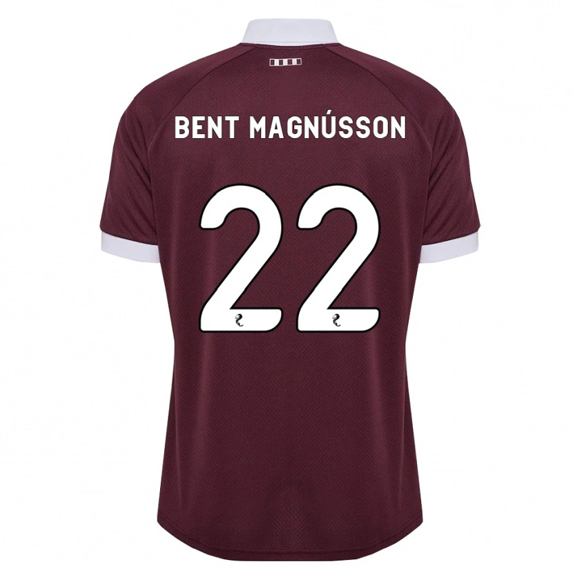 Danxen Dames Tómas Bent Magnússon #22 Bordeauxrood Wit Thuisshirt Thuistenue 2026/27 T-Shirt