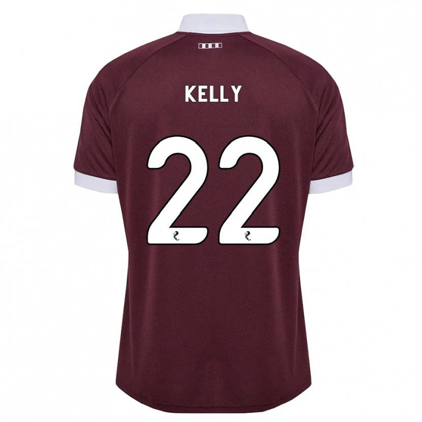 Danxen Dames Ryan Kelly #22 Bordeauxrood Wit Thuisshirt Thuistenue 2026/27 T-Shirt
