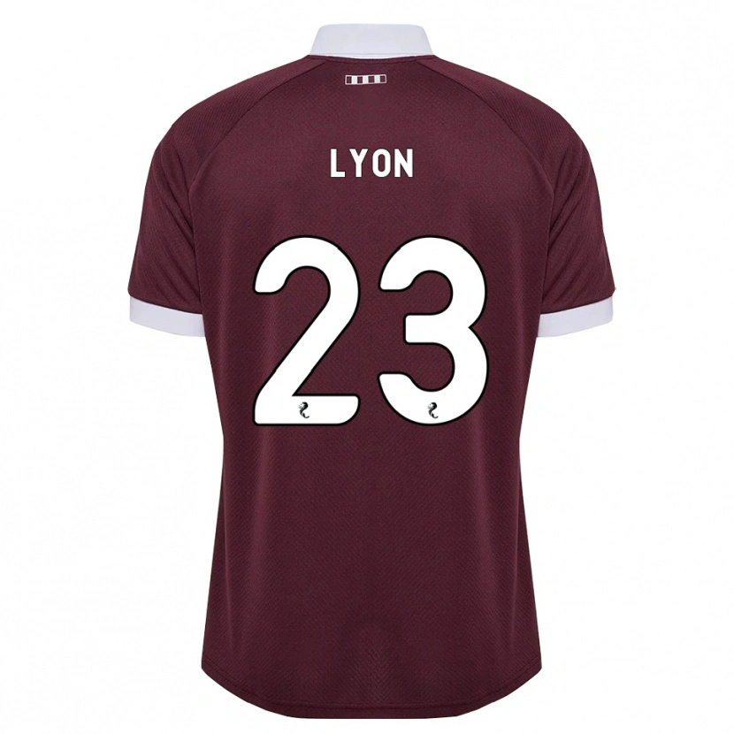 Danxen Dames Jack Lyon #23 Bordeauxrood Wit Thuisshirt Thuistenue 2026/27 T-Shirt