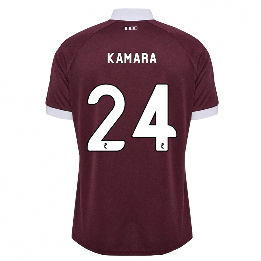 Danxen Dames Mj Kamson-Kamara #24 Bordeauxrood Wit Thuisshirt Thuistenue 2026/27 T-Shirt
