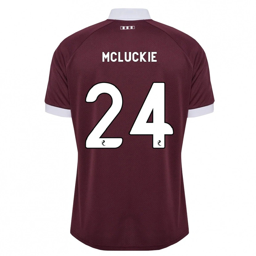Danxen Dames Bobby Mcluckie #24 Bordeauxrood Wit Thuisshirt Thuistenue 2026/27 T-Shirt