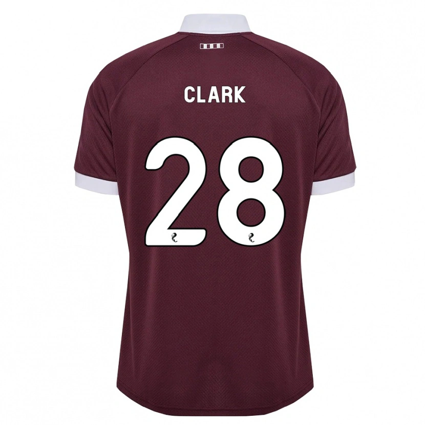 Danxen Dames Zander Clark #28 Bordeauxrood Wit Thuisshirt Thuistenue 2026/27 T-Shirt