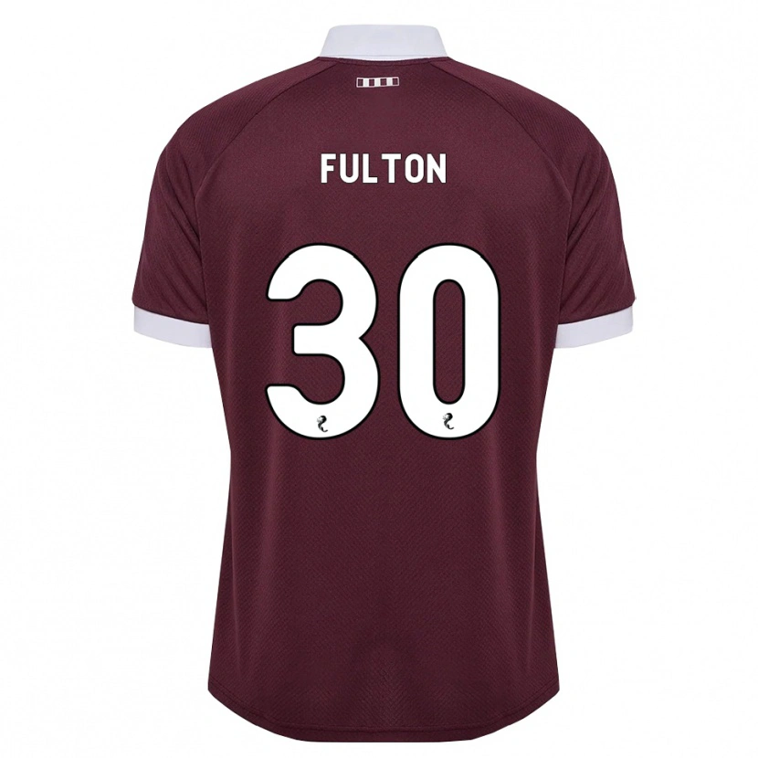 Danxen Dames Ryan Fulton #30 Bordeauxrood Wit Thuisshirt Thuistenue 2026/27 T-Shirt