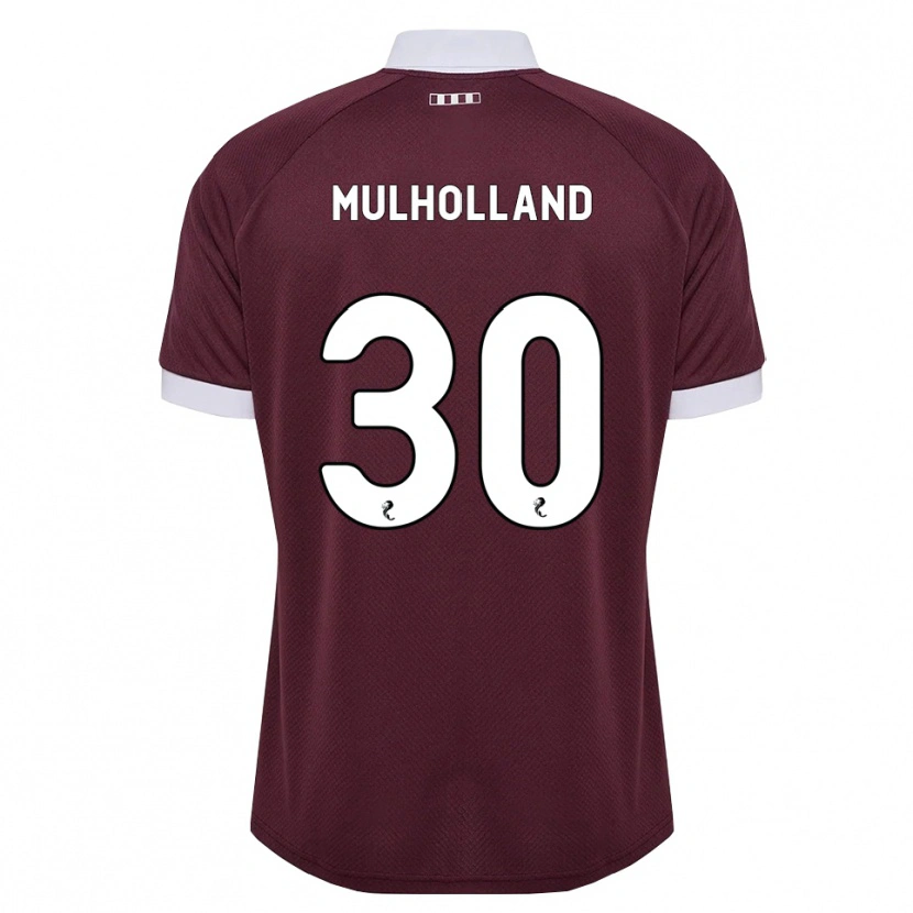 Danxen Dames James Mulholland #30 Bordeauxrood Wit Thuisshirt Thuistenue 2026/27 T-Shirt