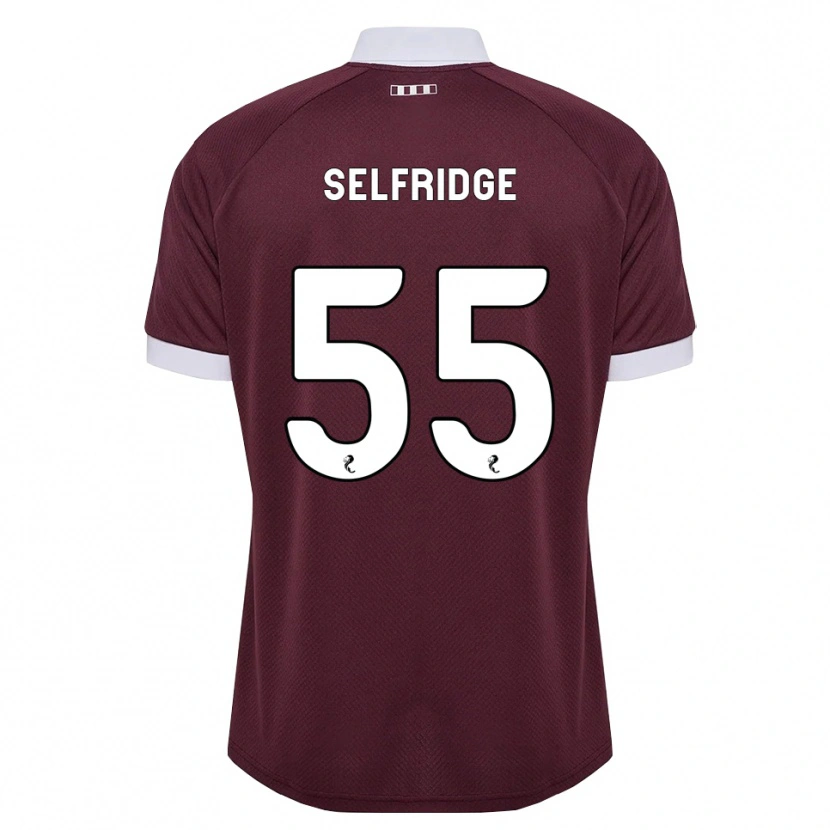 Danxen Dames Louis Selfridge #55 Bordeauxrood Wit Thuisshirt Thuistenue 2026/27 T-Shirt