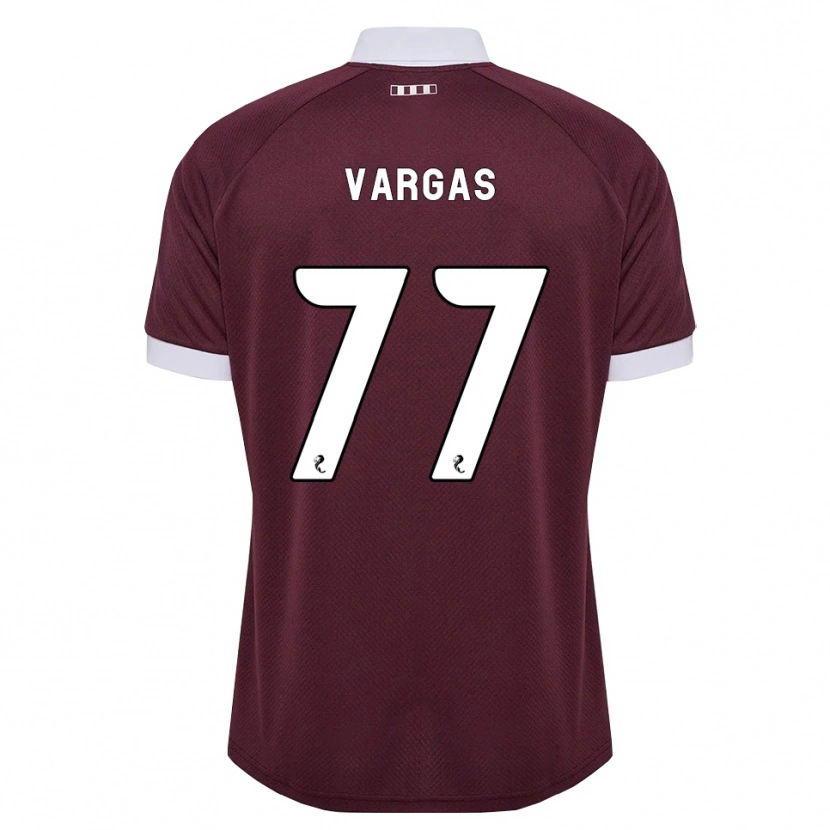 Danxen Dames Kenneth Vargas #77 Bordeauxrood Wit Thuisshirt Thuistenue 2026/27 T-Shirt
