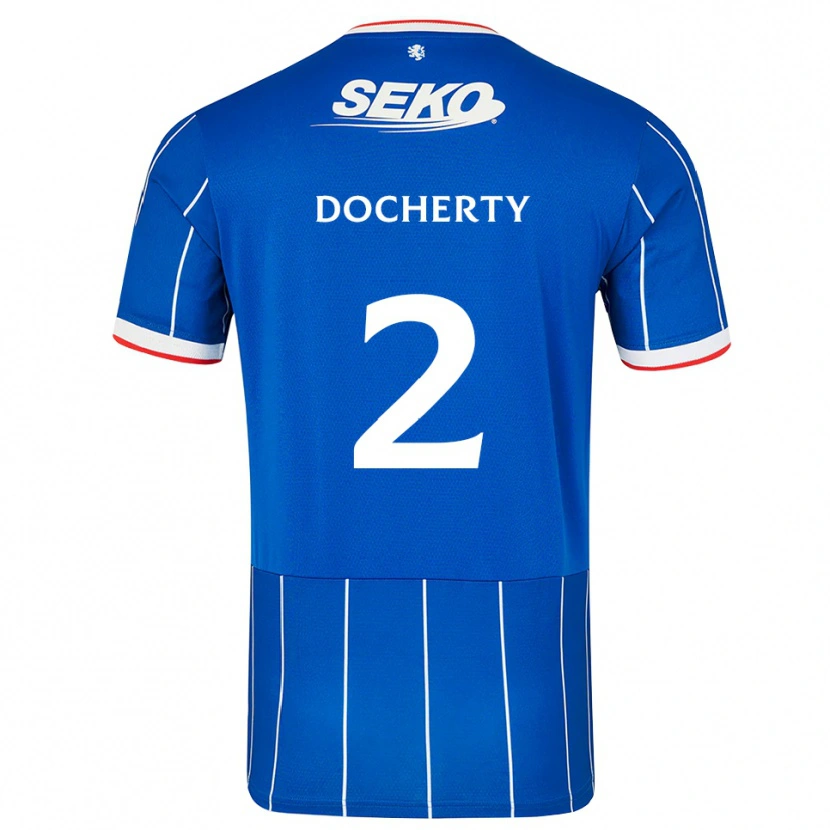 Danxen Dames Nicola Docherty #2 Rood Blauw Wit Thuisshirt Thuistenue 2026/27 T-Shirt