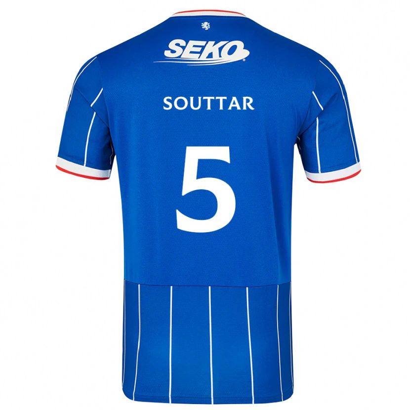 Danxen Dames John Souttar #5 Rood Blauw Wit Thuisshirt Thuistenue 2026/27 T-Shirt