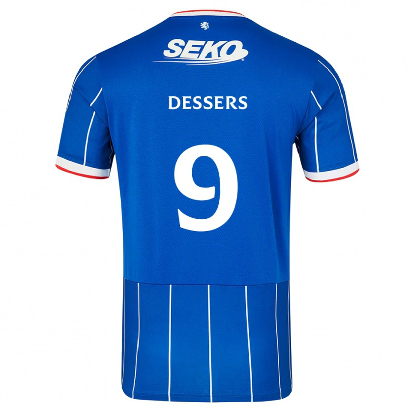 Danxen Dames Cyriel Dessers #9 Rood Blauw Wit Thuisshirt Thuistenue 2026/27 T-Shirt