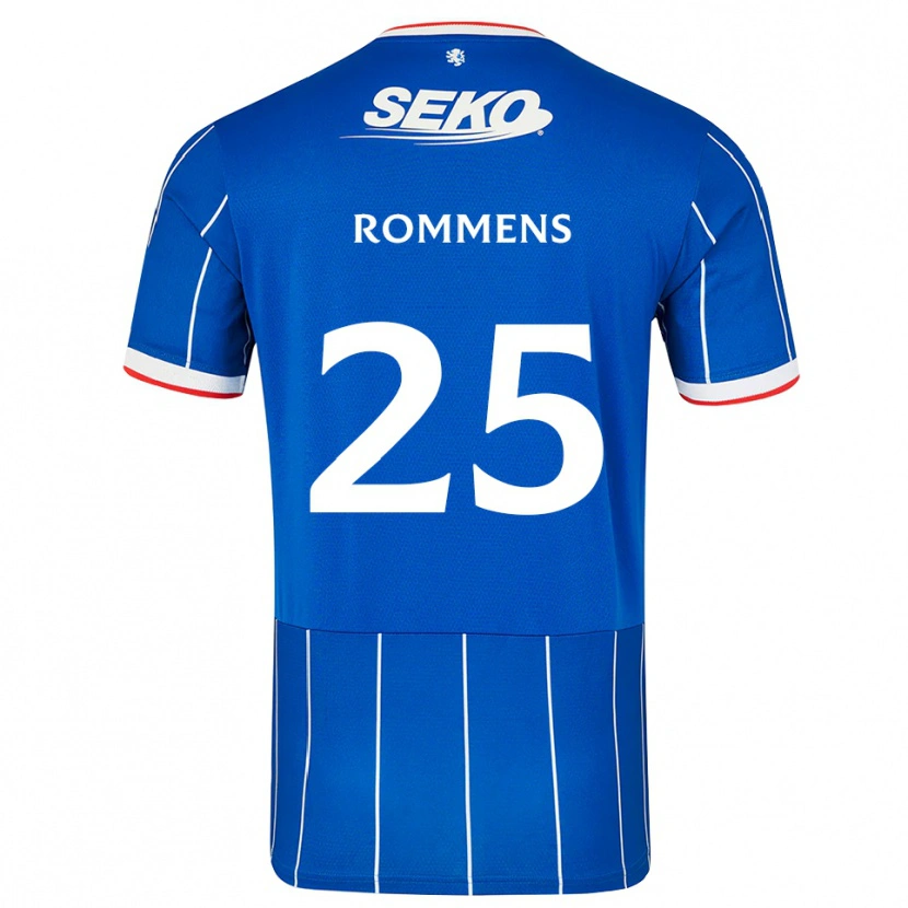 Danxen Dames Tuur Rommens #25 Rood Blauw Wit Thuisshirt Thuistenue 2026/27 T-Shirt