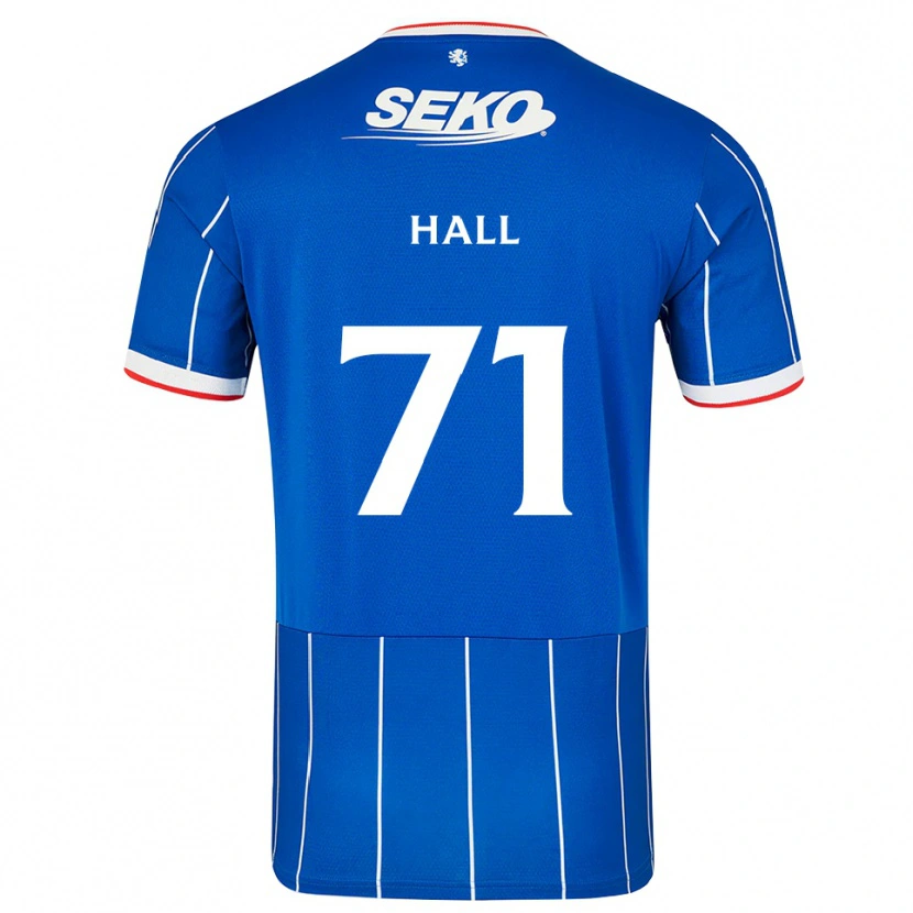Danxen Dames Ruaridh Hall #71 Rood Blauw Wit Thuisshirt Thuistenue 2026/27 T-Shirt