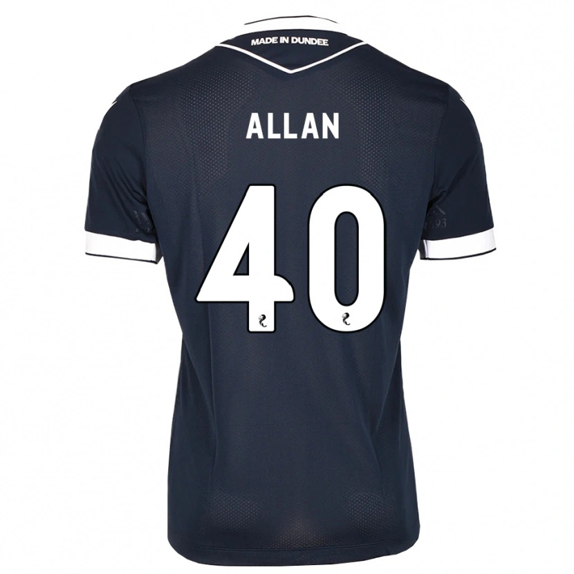 Danxen Dames Finlay Allan #40 Midnightblue Wit Thuisshirt Thuistenue 2026/27 T-Shirt
