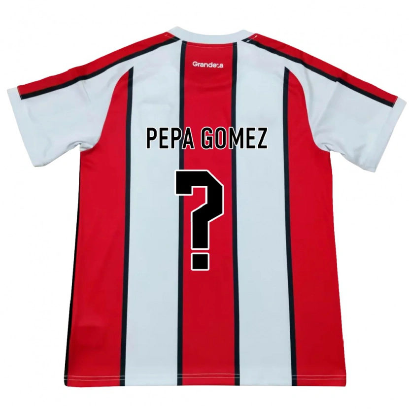 Danxen Dames Romina Celeste Gómez #0 Wit Rood Zwart Uitshirt Uittenue 2026/27 T-Shirt