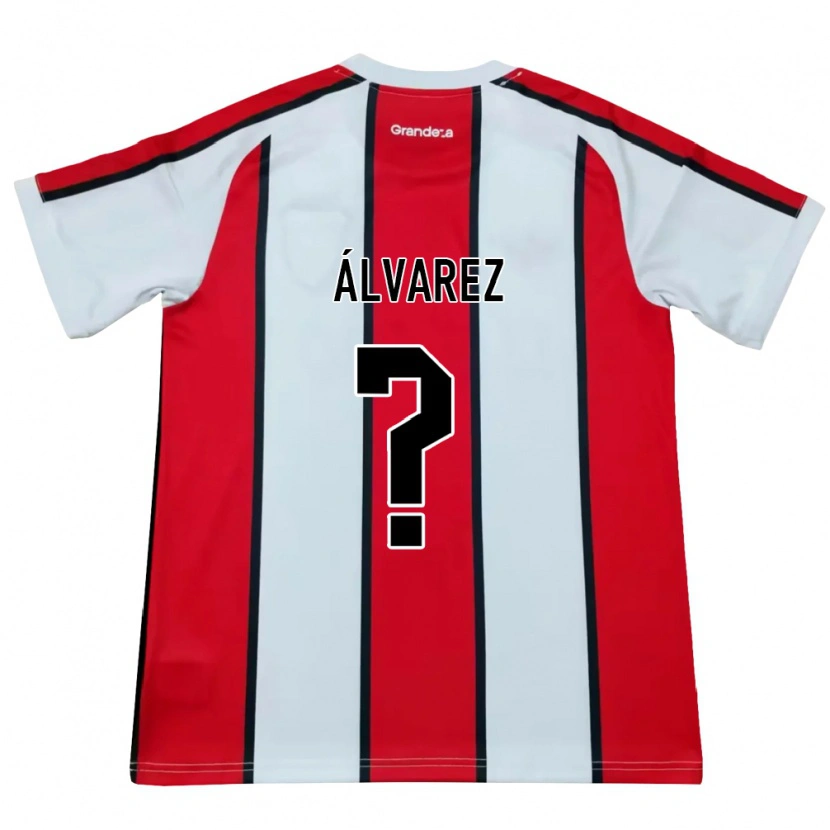Danxen Dames Felipe Álvarez #0 Wit Rood Zwart Uitshirt Uittenue 2026/27 T-Shirt