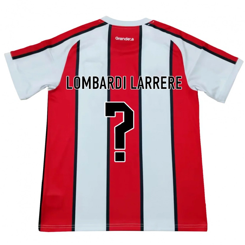 Danxen Dames Delfina Lombardi Larrere #0 Wit Rood Zwart Uitshirt Uittenue 2026/27 T-Shirt