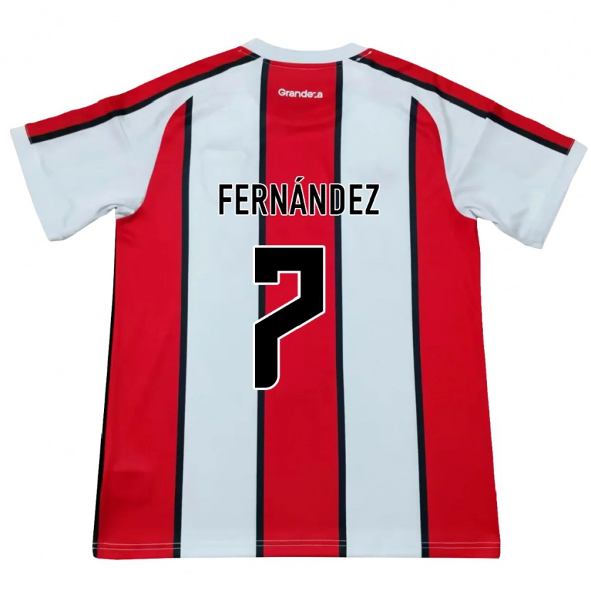 Danxen Dames Román Fernández #7 Wit Rood Zwart Uitshirt Uittenue 2026/27 T-Shirt