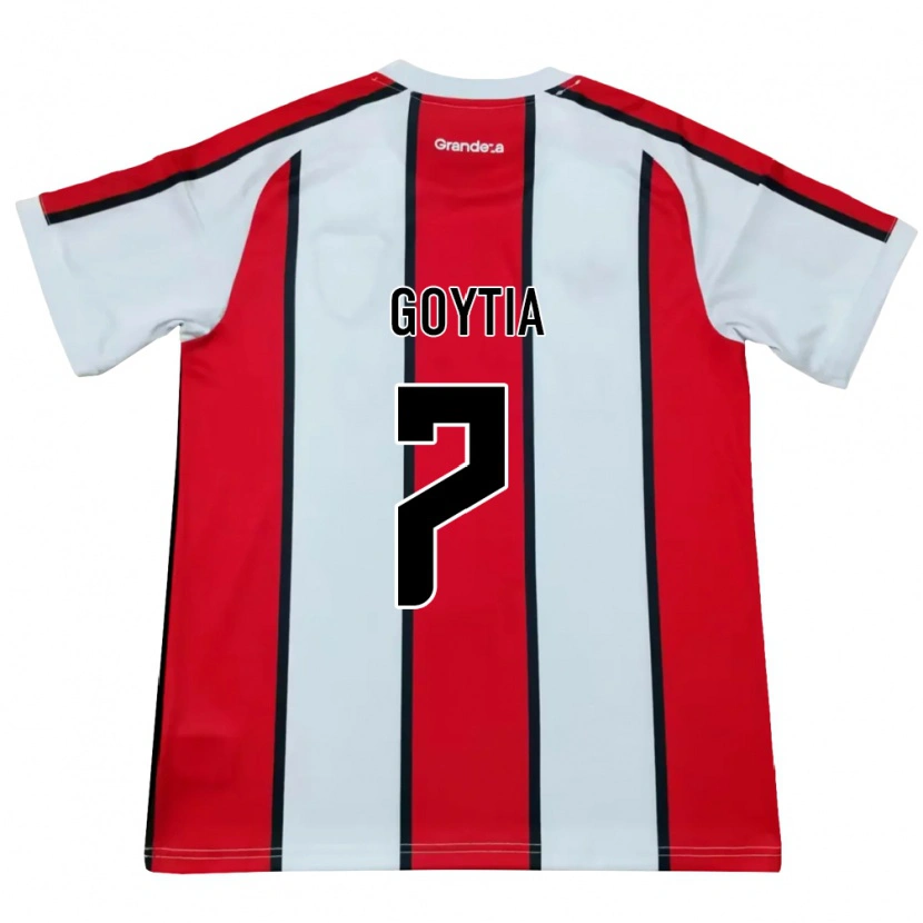 Danxen Dames Tobías Goytia #7 Wit Rood Zwart Uitshirt Uittenue 2026/27 T-Shirt