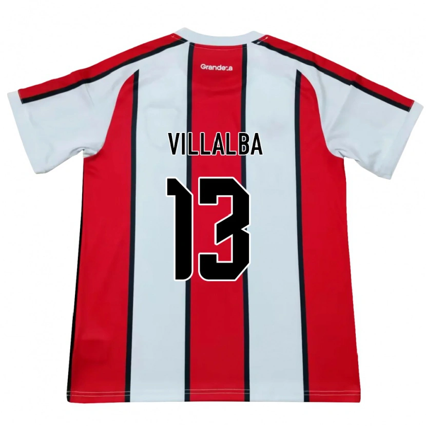 Danxen Dames Jonathan Villalba #13 Wit Rood Zwart Uitshirt Uittenue 2026/27 T-Shirt