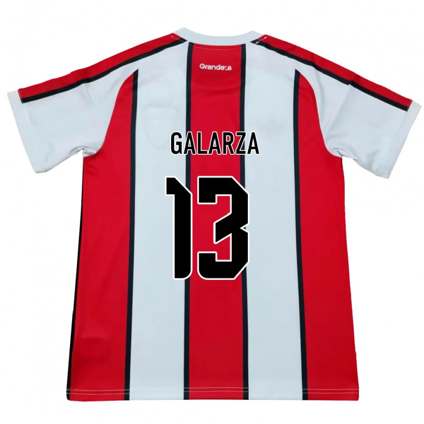 Danxen Dames Tomás Galarza #13 Wit Rood Zwart Uitshirt Uittenue 2026/27 T-Shirt