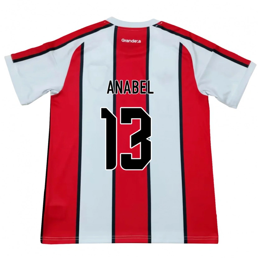 Danxen Dames Giuliana Anabel González Ranzuglia #13 Wit Rood Zwart Uitshirt Uittenue 2026/27 T-Shirt