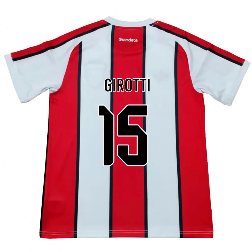 Danxen Dames Federico Girotti #15 Wit Rood Zwart Uitshirt Uittenue 2026/27 T-Shirt