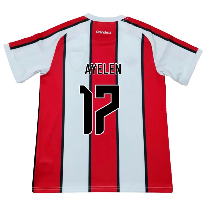 Danxen Dames Stephanie Ayelén Melgarejo #17 Wit Rood Zwart Uitshirt Uittenue 2026/27 T-Shirt