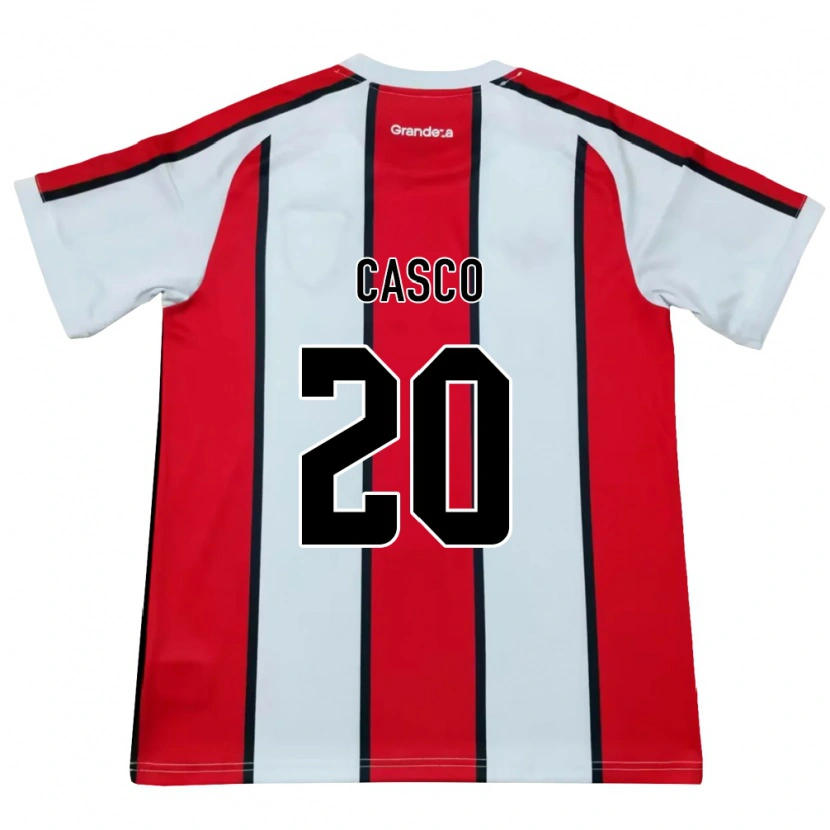 Danxen Dames Milton Casco #20 Wit Rood Zwart Uitshirt Uittenue 2026/27 T-Shirt