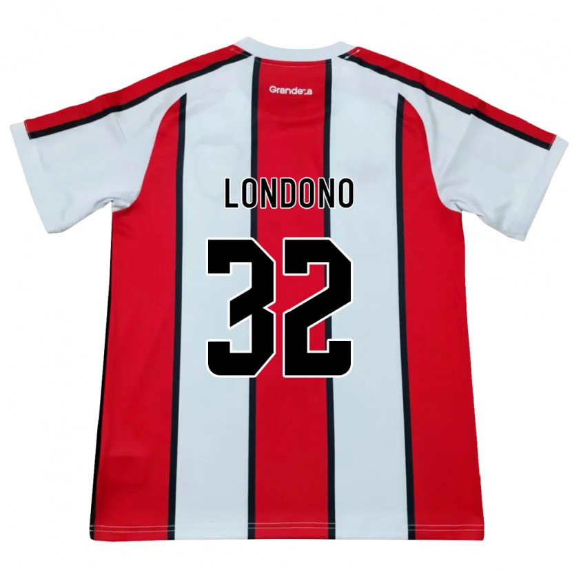 Danxen Dames Flabian Londono #32 Wit Rood Zwart Uitshirt Uittenue 2026/27 T-Shirt