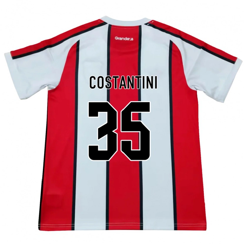 Danxen Dames Giorgio Costantini #35 Wit Rood Zwart Uitshirt Uittenue 2026/27 T-Shirt