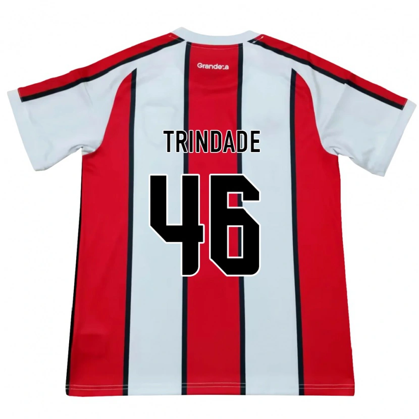 Danxen Dames Gonzalo Trindade #46 Wit Rood Zwart Uitshirt Uittenue 2026/27 T-Shirt