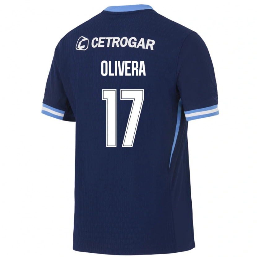 Danxen Dames Nazareno Olivera #17 Koninklijk Blauw Lichtblauw Wit Uitshirt Uittenue 2026/27 T-Shirt