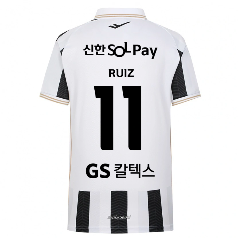 Danxen Dames Leonardo Ruiz #11 Zwart Wit Uitshirt Uittenue 2026/27 T-Shirt