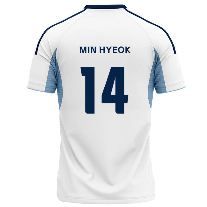 Danxen Dames Min-Hyeok Jeong #14 Koninklijk Blauw Wit Uitshirt Uittenue 2026/27 T-Shirt