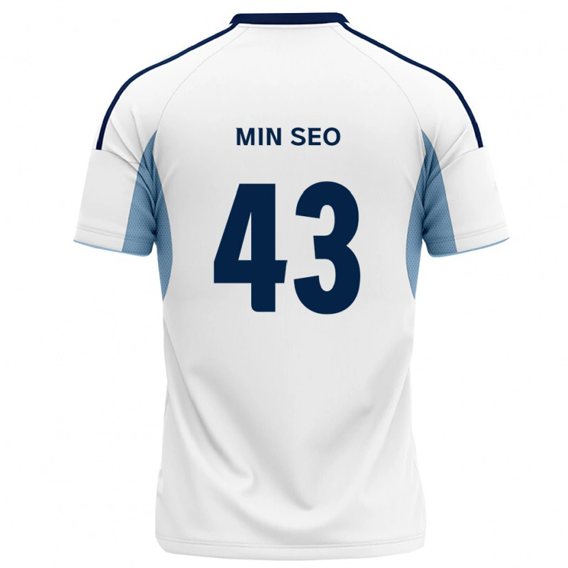 Danxen Dames Min-Seo Jo #43 Koninklijk Blauw Wit Uitshirt Uittenue 2026/27 T-Shirt