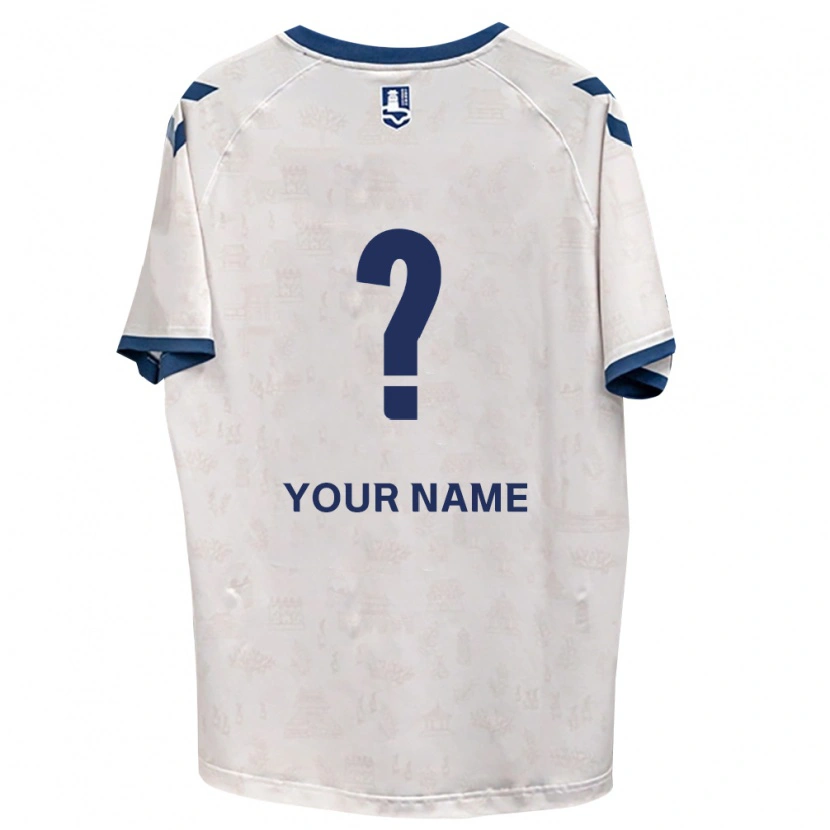 Danxen Dames Uw Naam #0 Koninklijk Blauw Wit Uitshirt Uittenue 2026/27 T-Shirt