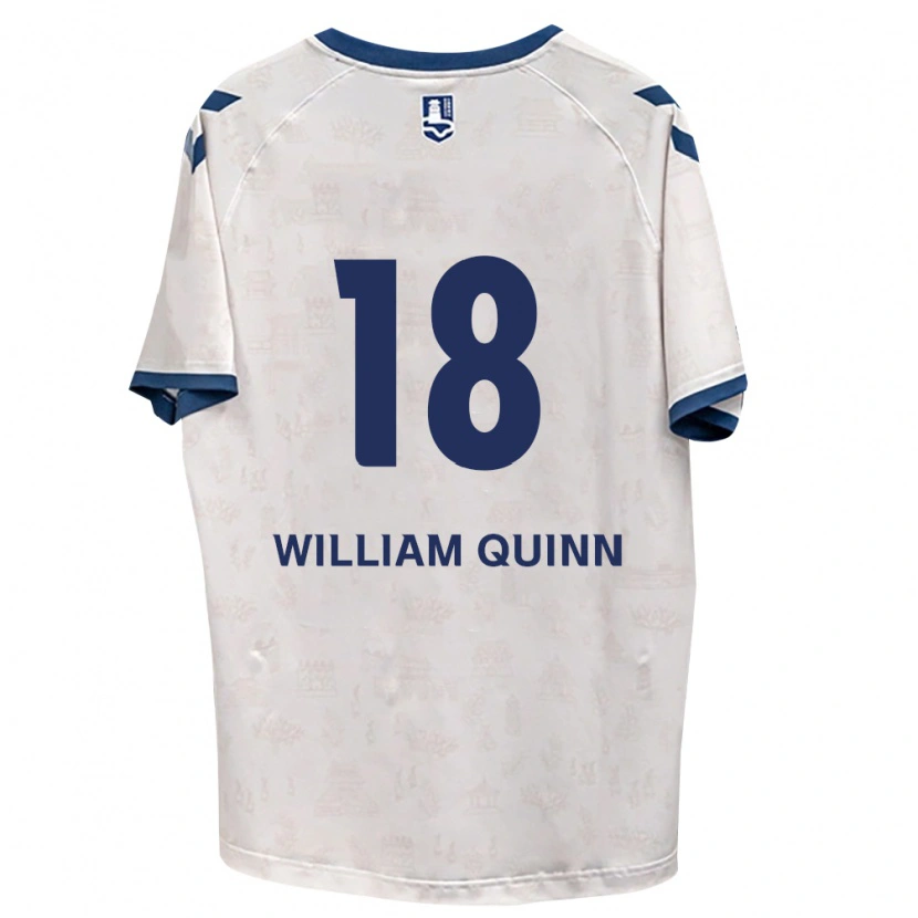 Danxen Dames Max William Quinn #18 Koninklijk Blauw Wit Uitshirt Uittenue 2026/27 T-Shirt