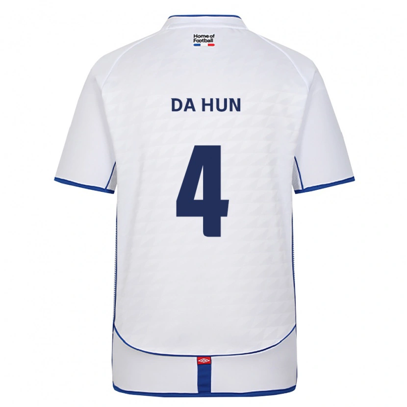 Danxen Dames Da-Hun Choi #4 Zwart Wit Rood Uitshirt Uittenue 2026/27 T-Shirt