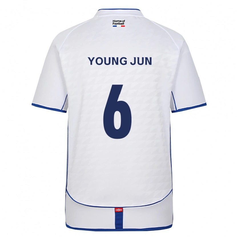 Danxen Dames Young-Jun Choi #6 Zwart Wit Rood Uitshirt Uittenue 2026/27 T-Shirt