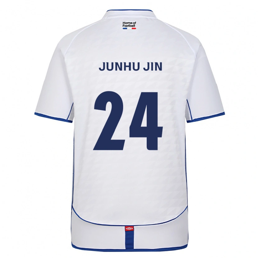 Danxen Dames Junhu Jin #24 Zwart Wit Rood Uitshirt Uittenue 2026/27 T-Shirt